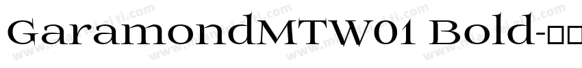 GaramondMTW01 Bold字体转换